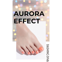 [AURORA EFFECT] GLOSS GEL PEDI STICKER - AURORA NEON ORANGE