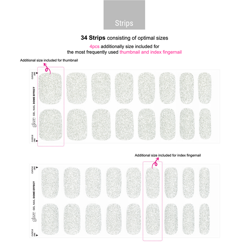 [SMOOTH SMOOTHIES] GLAZE GEL NAIL – SILVER CRYSTAL