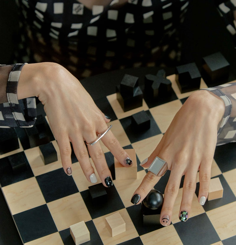 [GLAZE LIKE DIVA] GLAZE GEL NAIL – CHECKERBOARD
