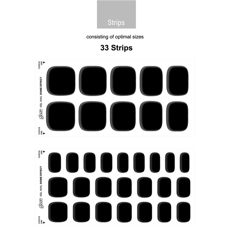 [FULL COLOUR] GLAZE GEL PEDI – BLACK INK