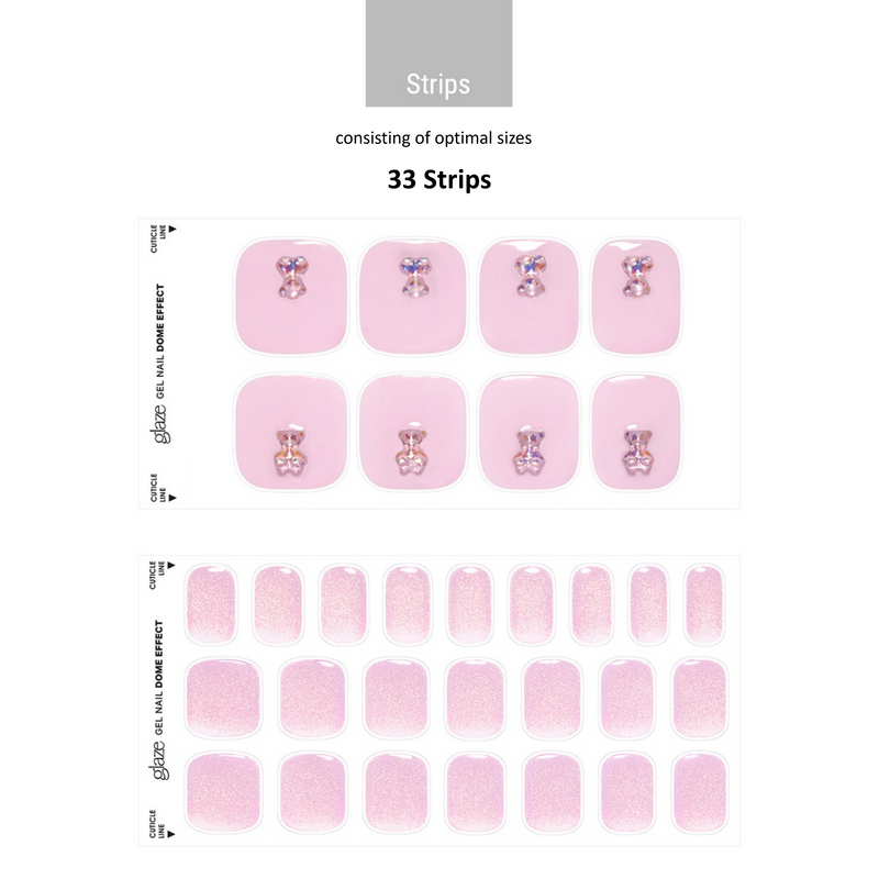 [CANDY BEAR] GLAZE GEL  PEDI – LILAC BEAR