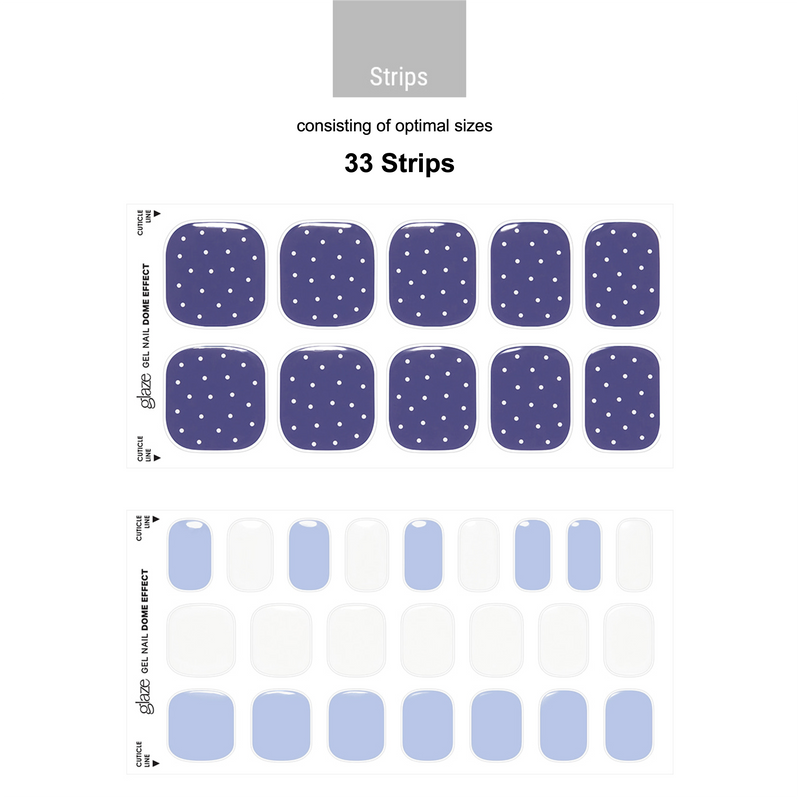 GLAZE GEL PEDI – BLUE DOT