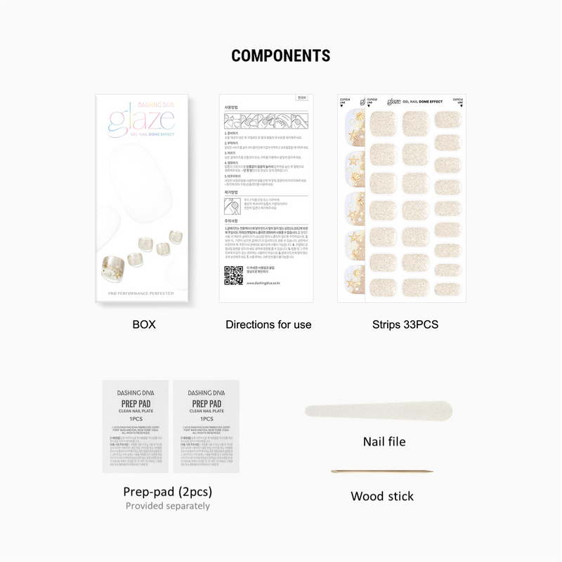 [SUMMER BEACH] GLAZE GEL  PEDI – GOLDEN SAND