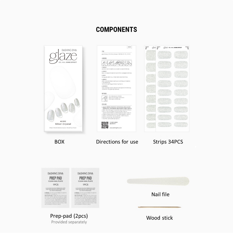 [SMOOTH SMOOTHIES] GLAZE GEL NAIL – SILVER CRYSTAL