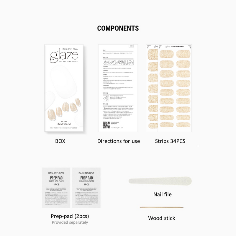 [SMOOTH SMOOTHIES] GLAZE GEL NAIL – GOLD WORLD