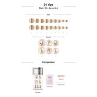 [PREMIUM COLLECTION] MAGIC PRESS PEDI - MORNING DEW ON GOLD