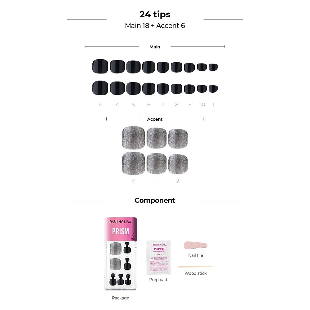 [MAGNETIC PEDI COLLECTION] MAGIC PRESS PEDI - BLACK PRISM