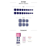 [MAGNETIC PEDI COLLECTION] MAGIC PRESS PEDI - ROYAL BLUE PRISM
