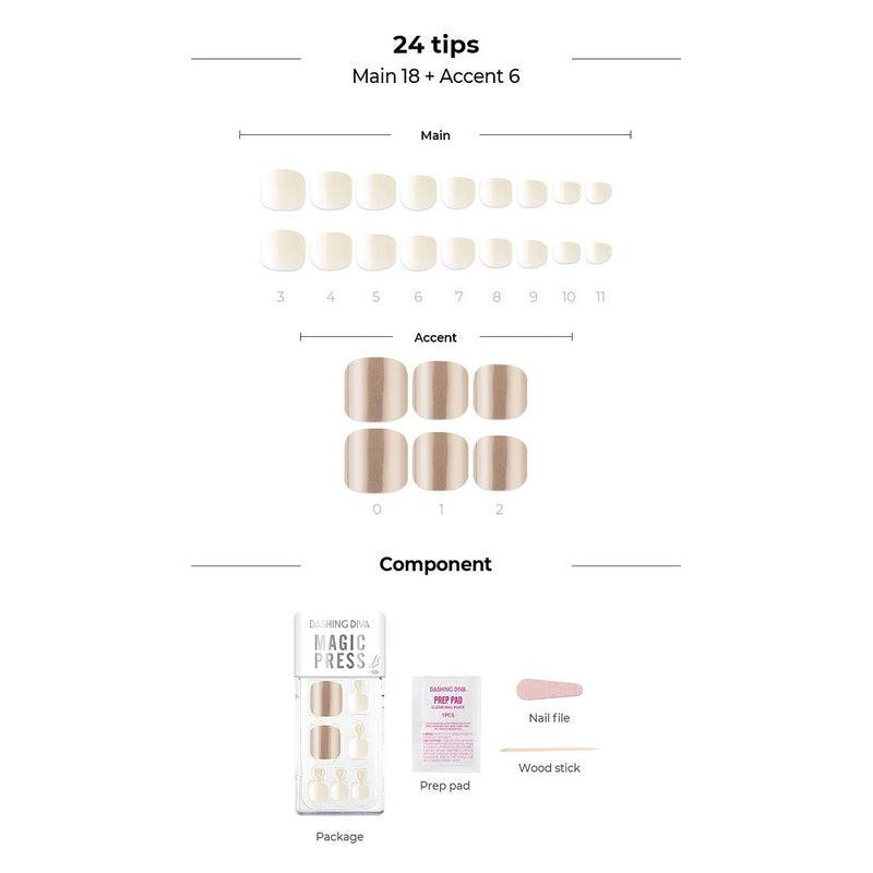 [MIRROR POWDER COLLECTION] MAGIC PRESS PEDI - GOLD MIRROR