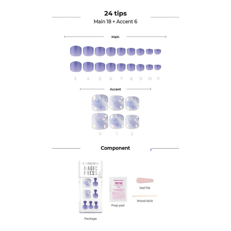 [BLUE COLLECTION] MAGIC PRESS PEDI - BLUE COTTON