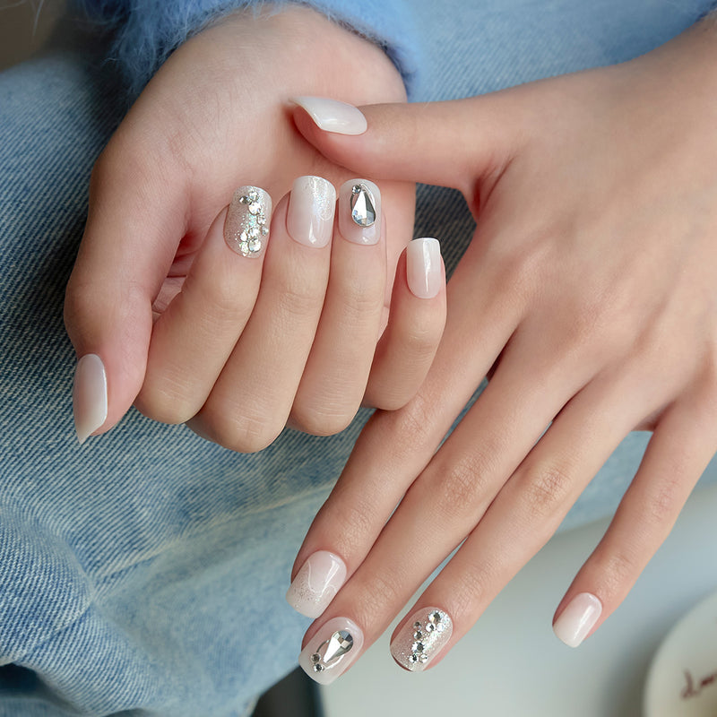 [CRYSTAL BEADS] MAGIC PRESS NAIL - LUCENT CRYSTAL