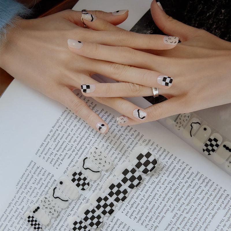 [ONE SUMMER NIGHT] GLOSS GEL NAIL STICKER - UNIQUE DRAWING