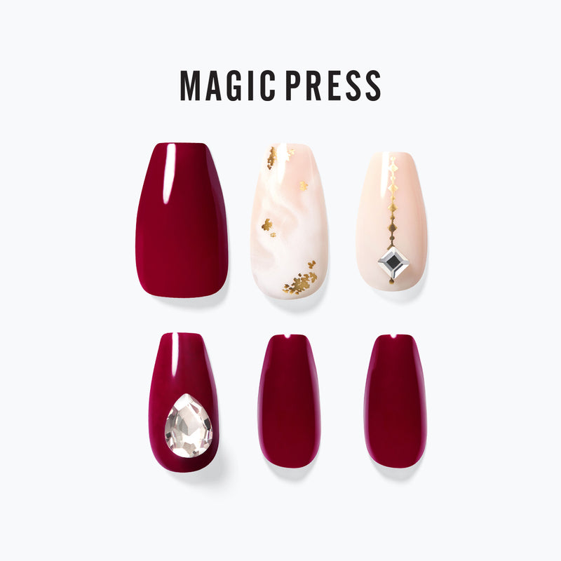 [CHIC COFFIN] MAGIC PRESS NAIL - DARING RED