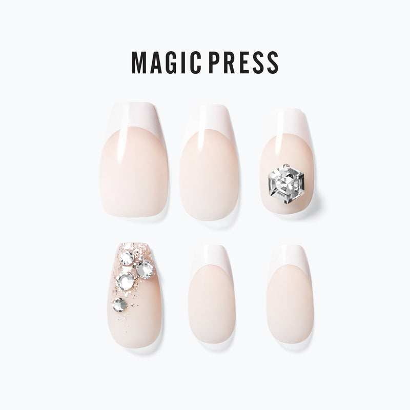 [CRYSTAL BEADS] MAGIC PRESS NAIL - MODERN TIMES