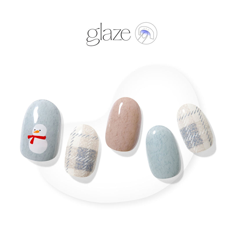 [SANTA IS COMING] GLAZE GEL NAIL – SNOWMAN