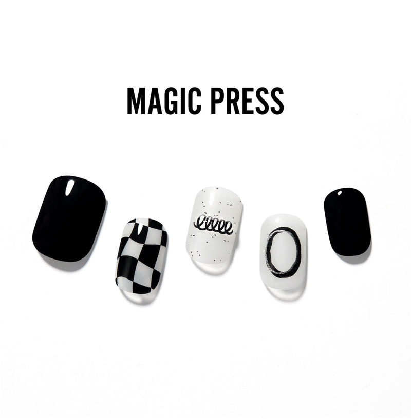 [CHIC CHECK] MAGIC PRESS NAIL - DARK ROOM