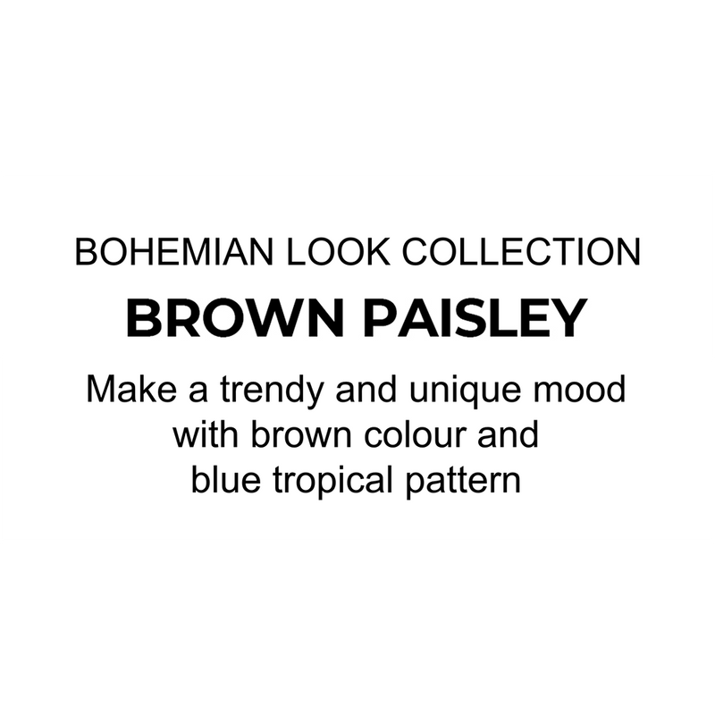 [BOHEMIAN LOOK] MAGIC PRESS PEDI - BROWN PAISLEY