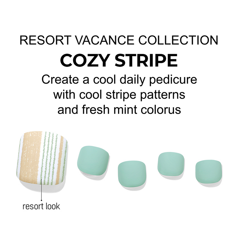 [RESORT VACANCE] MAGIC PRESS PEDI - COZY STRIPE