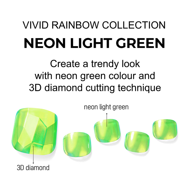 [VIVID RAINBOW COLLECTION] MAGIC PRESS PEDI - NEON LIGHT GREEN