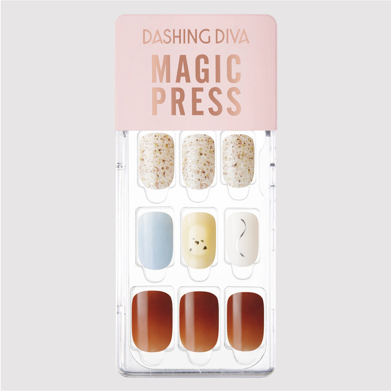 [TWEED & TERRAZZO] MAGIC PRESS NAIL - COLOUR PLAY CEREAL