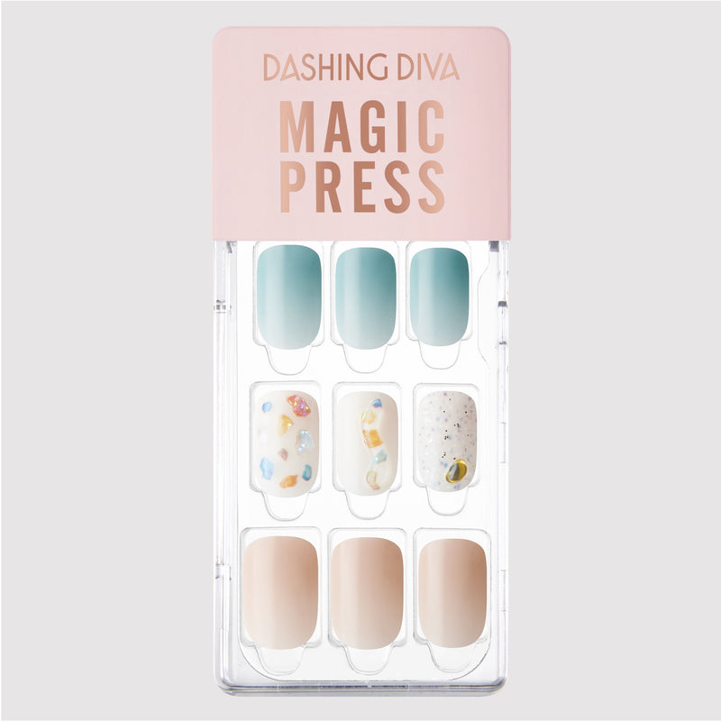 [TWEED & TERRAZZO] MAGIC PRESS NAIL - SOLID TERRAZZO