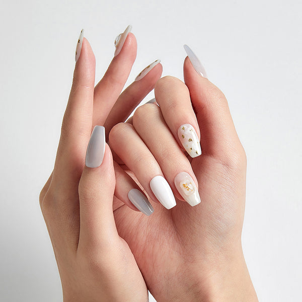 [CRUSH ON YOU] MAGIC PRESS NAIL - SPARKLING WHITE
