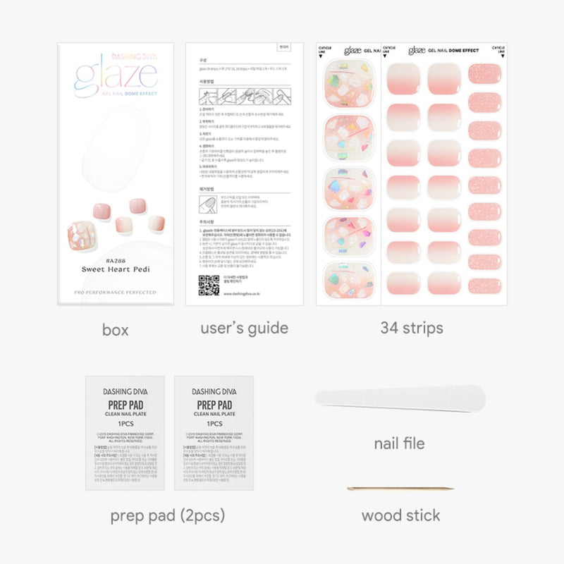[CHERRY BLOSSOM] GLAZE GEL PEDI – SWEET HEART PEDI