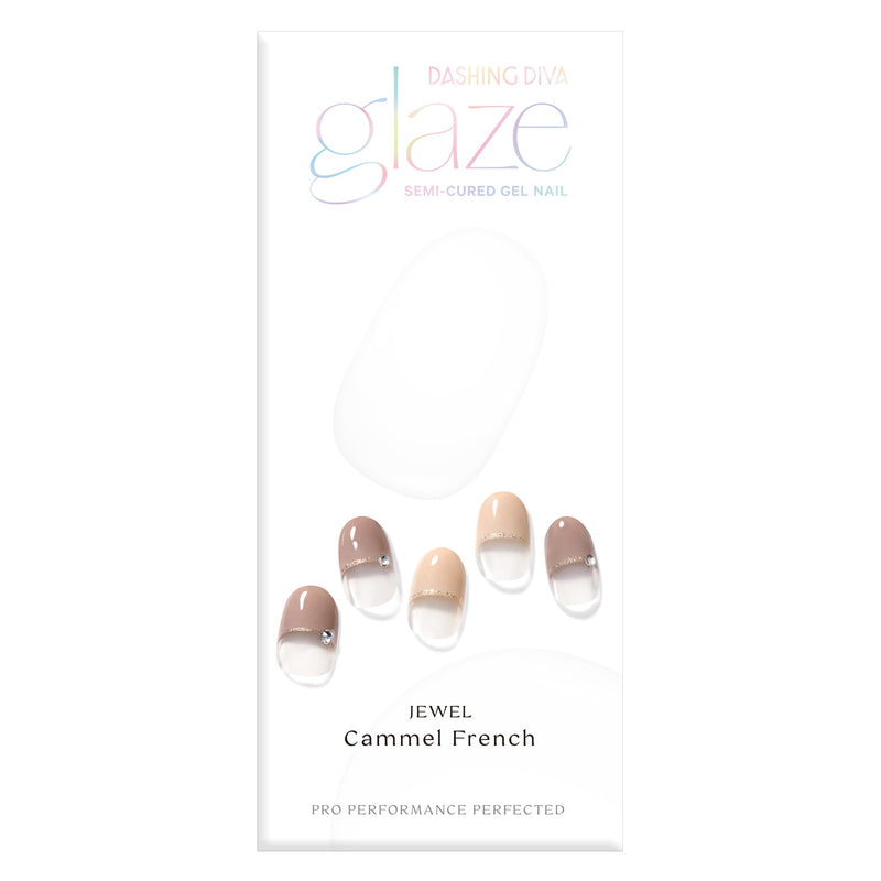 [ONE FINE DAY] GLAZE GEL NAIL – CAMMEL FRENCH