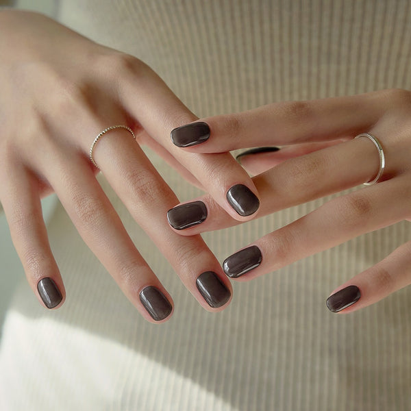 [SIMPLE NEAT] GLAZE GEL NAIL – BLACK SYRUB
