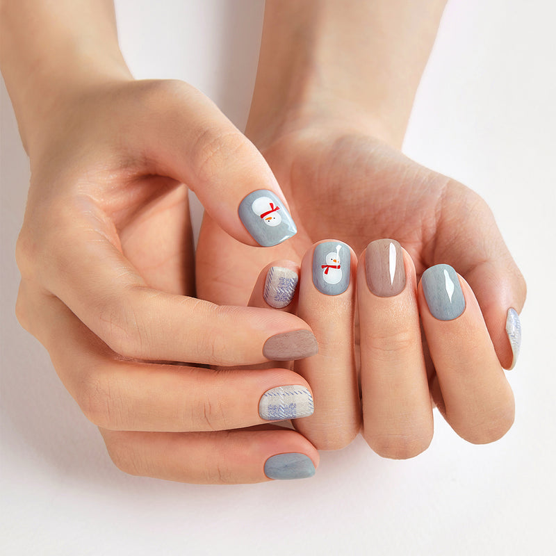 [SANTA IS COMING] GLAZE GEL NAIL – SNOWMAN