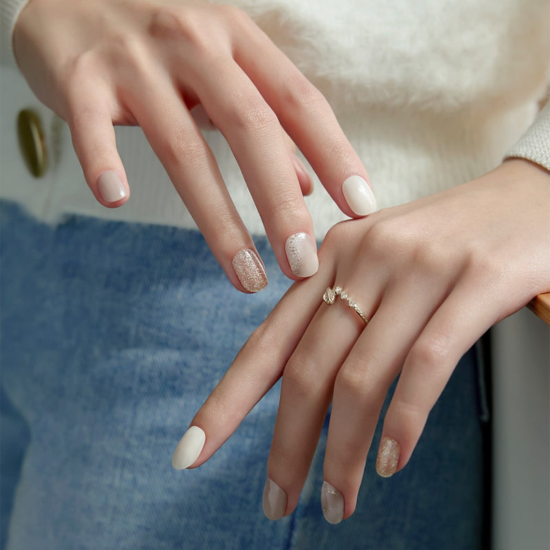 [RAINBOW DROPS] GLAZE GEL NAIL – FOG BEIGE