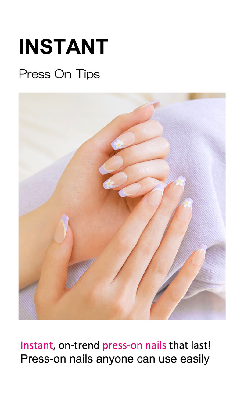 [FLOWER GARDEN] MAGIC PRESS NAIL - CHERRY FLOWER