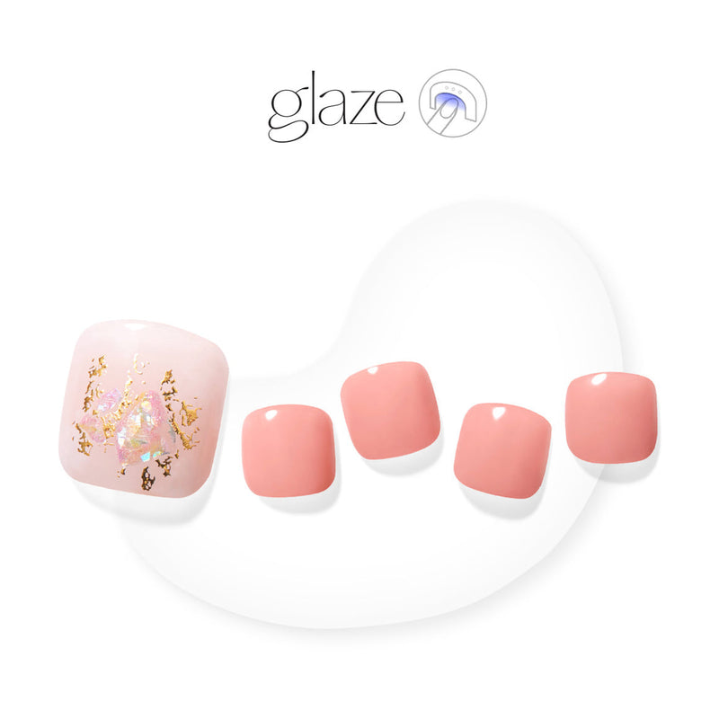[SPARKLING WATER] GLAZE GEL PEDI – LOVELY PINK PETAL