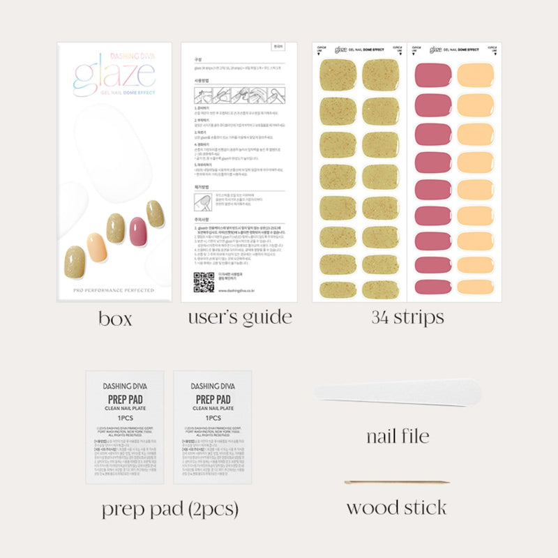 [GLAZE LIKE DIVA] GLAZE GEL NAIL – POPPY FLOWER