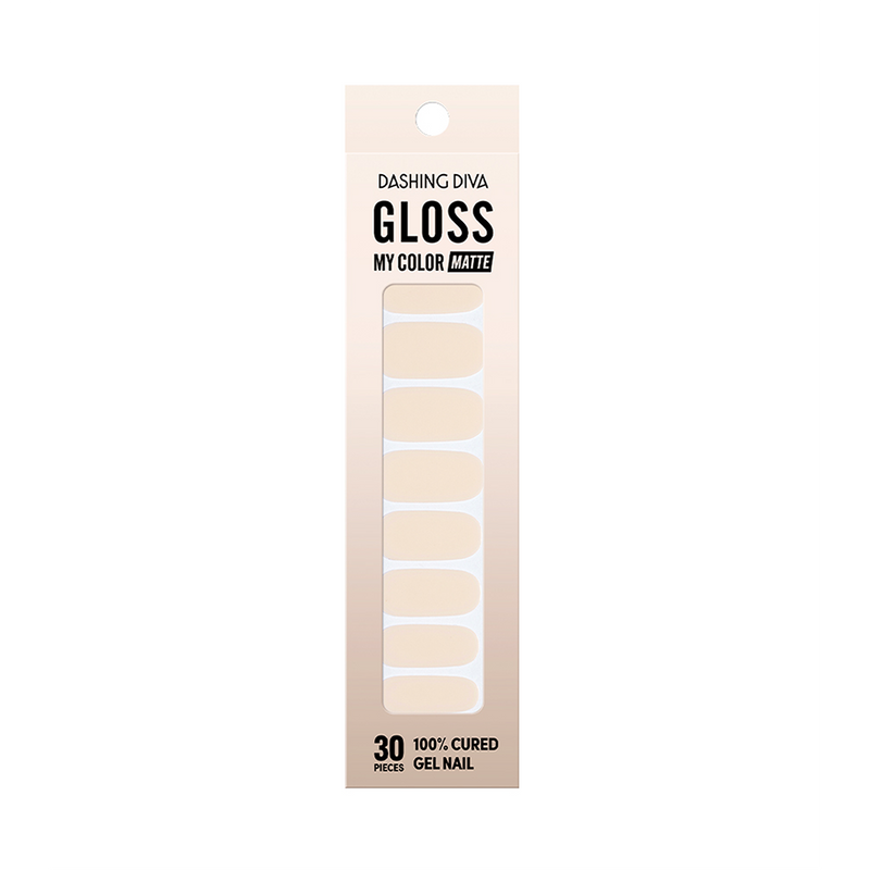 [NEUTRAL BEIGE] GLOSS GEL NAIL STICKER - MATTE CREAM