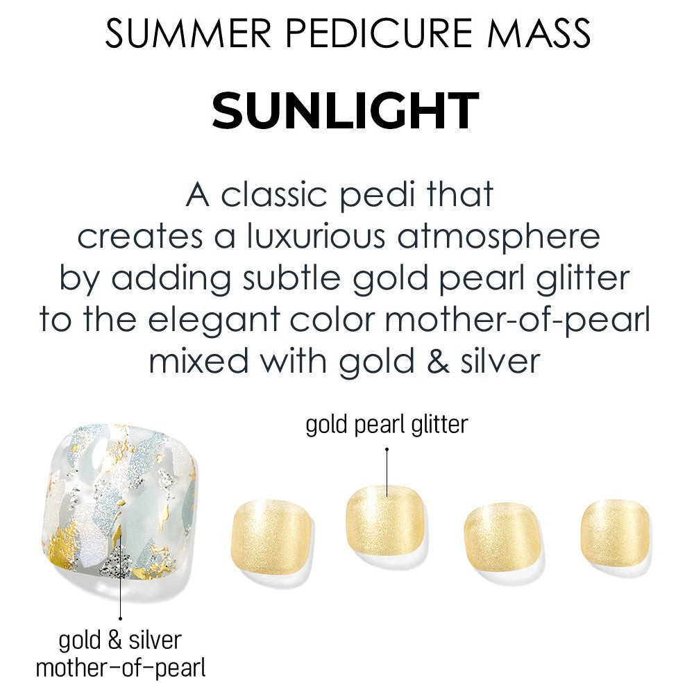 [SUMMER PEDICURE MASS] GLOSS GEL PEDI STICKER - SUNLIGHT