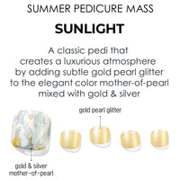 [SUMMER PEDICURE MASS] GLOSS GEL PEDI STICKER - SUNLIGHT