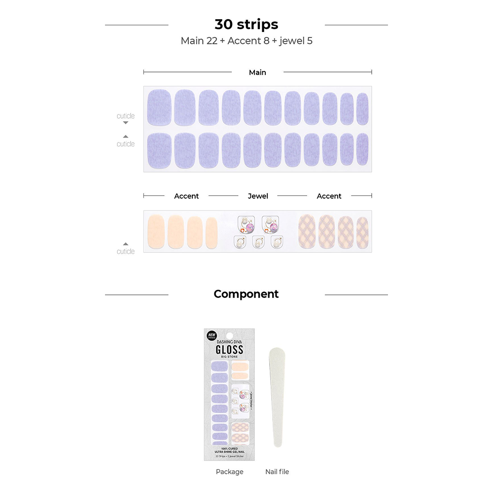[AUTUMN CLOSET] GLOSS GEL NAIL STICKER - ANGORA KNIT