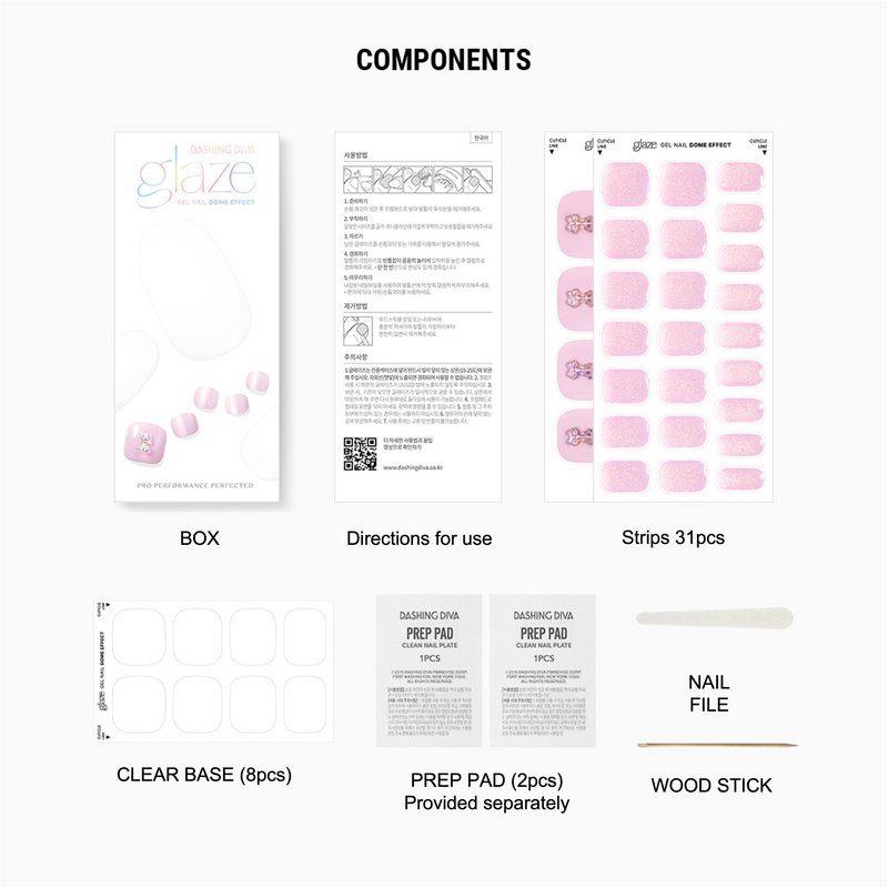[CANDY BEAR] GLAZE GEL  PEDI – LILAC BEAR