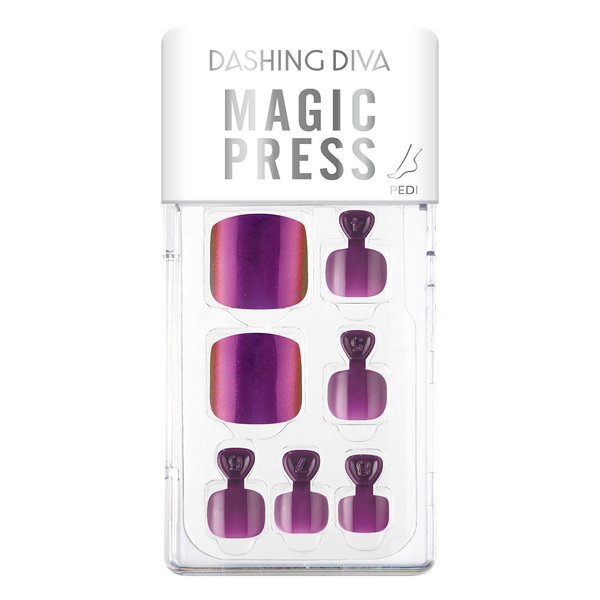 [MIRROR POWDER COLLECTION] MAGIC PRESS PEDI - PLUM GALAXY MIRROR
