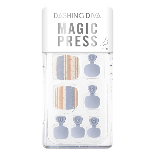[DESIGN ART COLLECTION] MAGIC PRESS PEDI - RESORT STRIPE