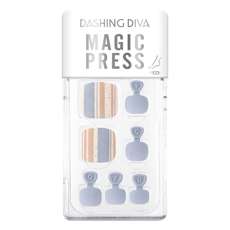[DESIGN ART COLLECTION] MAGIC PRESS PEDI - RESORT STRIPE