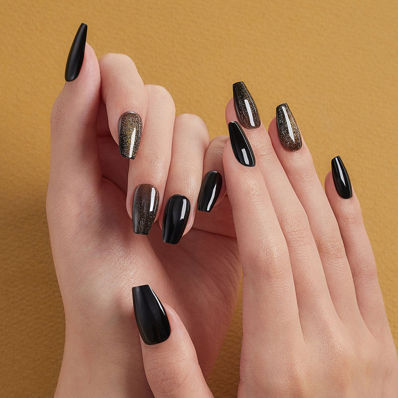 [ROYAL PALACE] MAGIC PRESS NAIL - BLACK SORBET