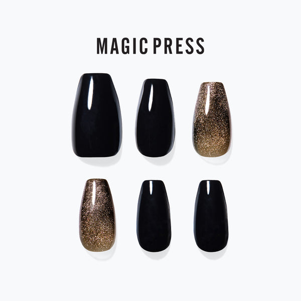 [ROYAL PALACE] MAGIC PRESS NAIL - BLACK SORBET