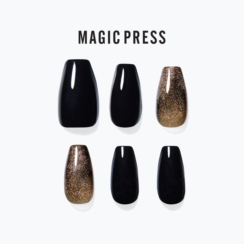 [ROYAL PALACE] MAGIC PRESS NAIL - BLACK SORBET