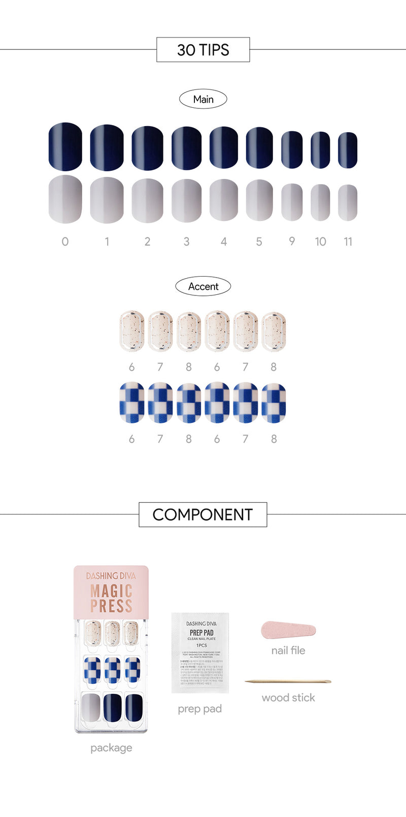 [FANCY ME] MAGIC PRESS NAIL - CHECK SUIT