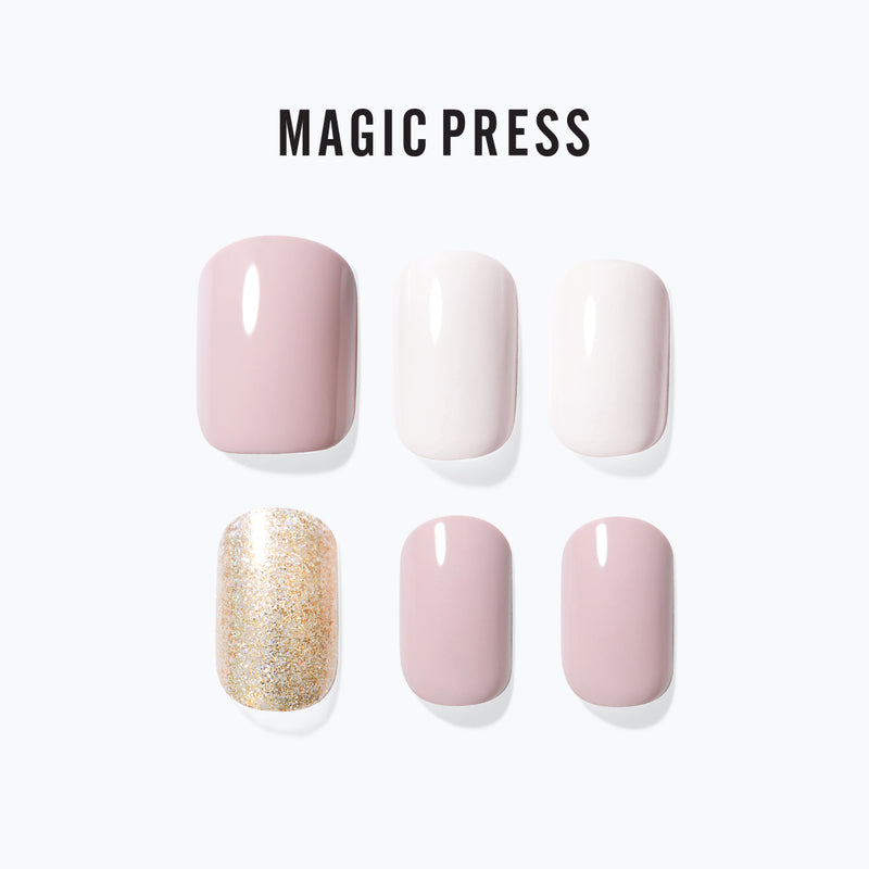 [SOFT MILK] MAGIC PRESS NAIL - MILKY SPARKLING