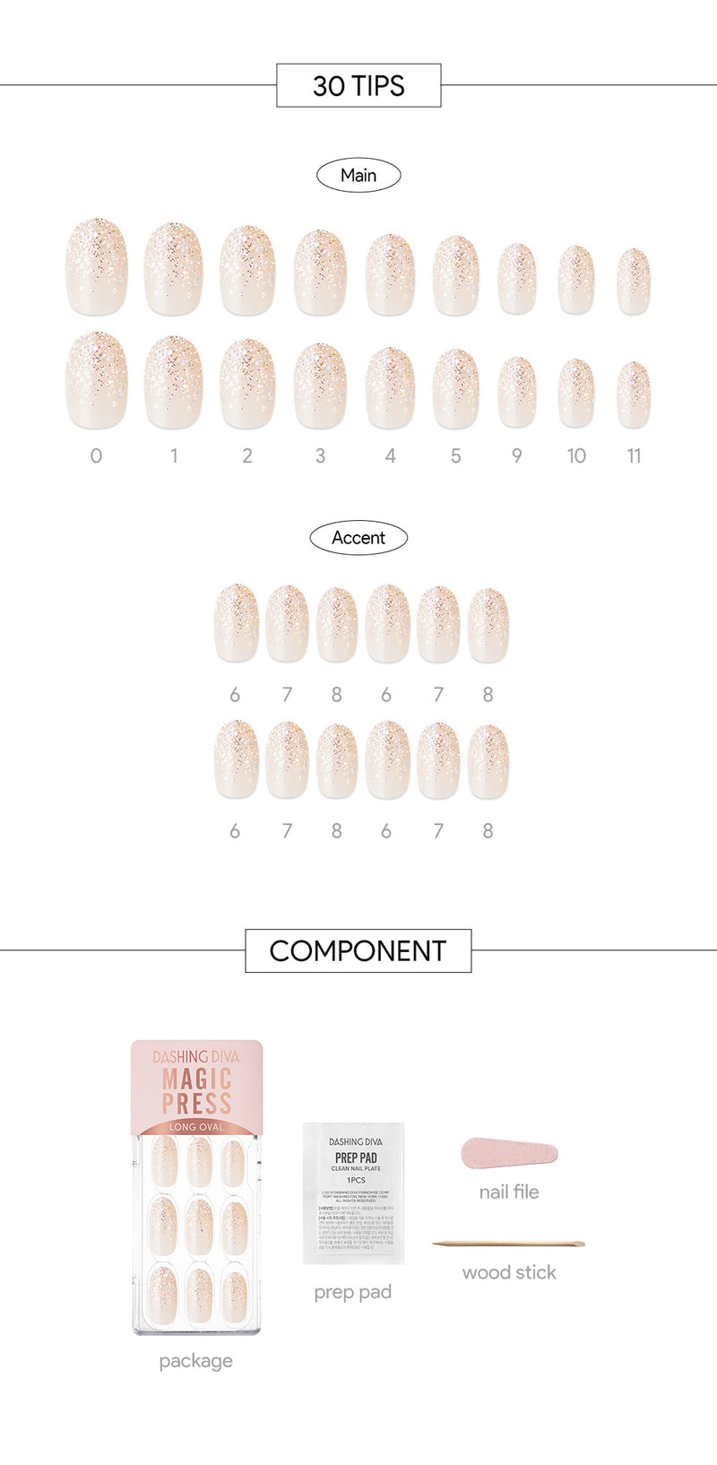 [ROYAL PALACE] MAGIC PRESS NAIL - GOLD SHOWER