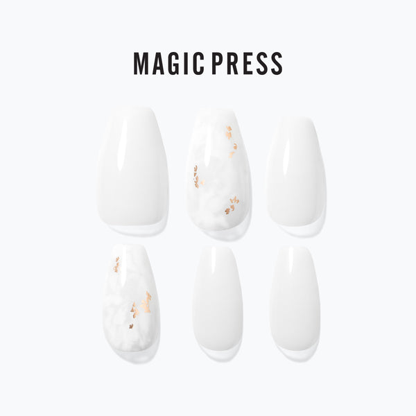 [PURE HEART] MAGIC PRESS NAIL - GORGEOUS WHITE
