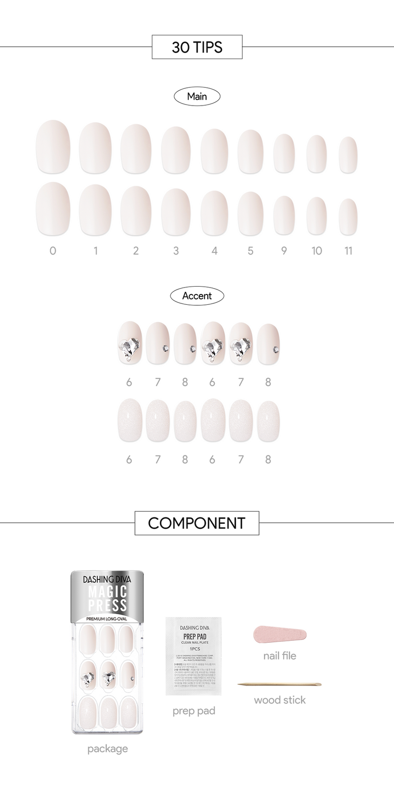 [LOVE MOMENT] MAGIC PRESS NAIL - HEART BEAM